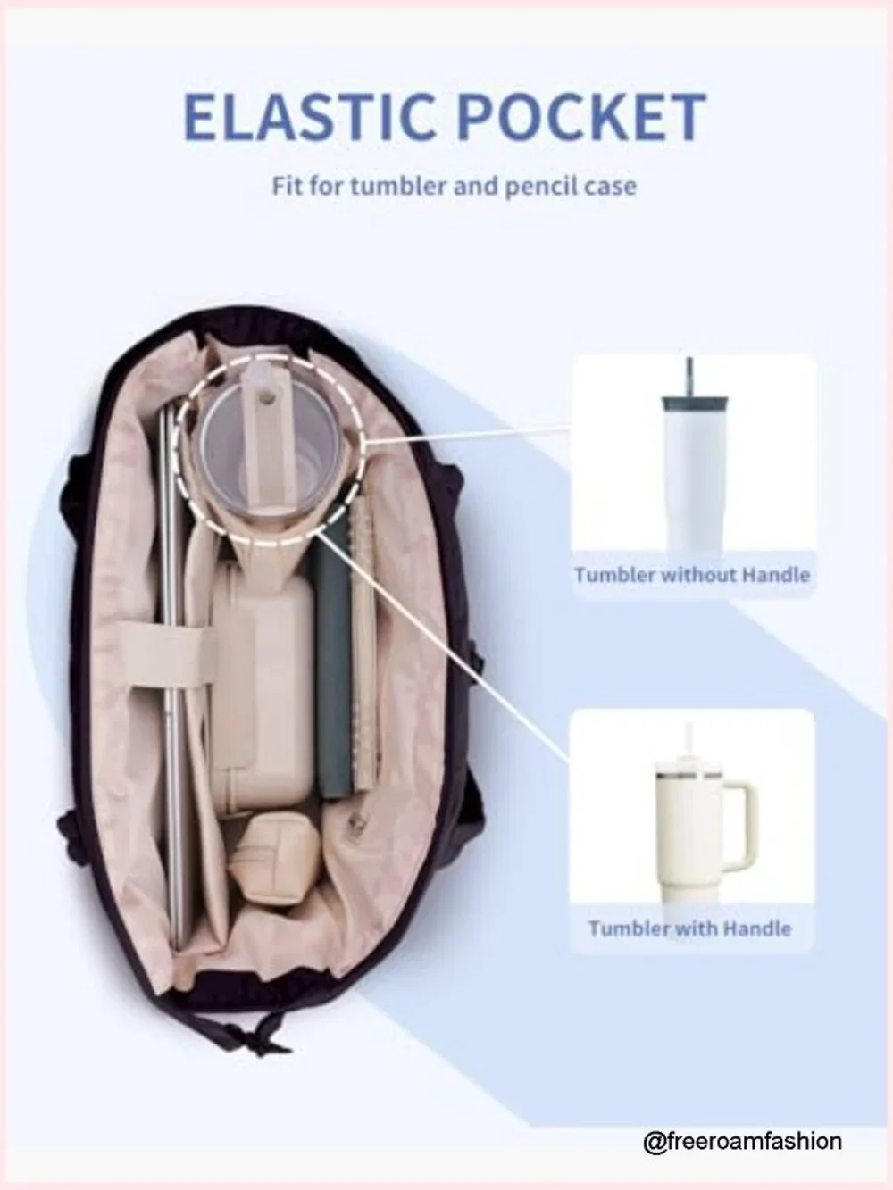 Puffer Tote Bag with Laptop Compartment & Cup Holder